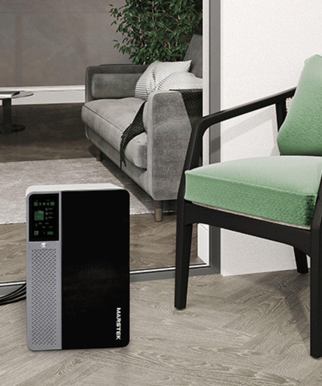 Jupiter-C balkonowy magazyn energii 800W jako element wystroju sypialni w apartamencie